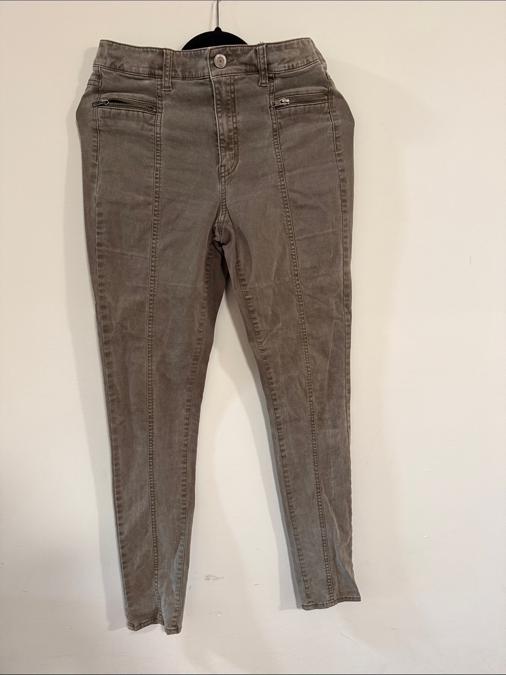 American Eagle Outfitters Taupe/Gray Jegging-Style Pants